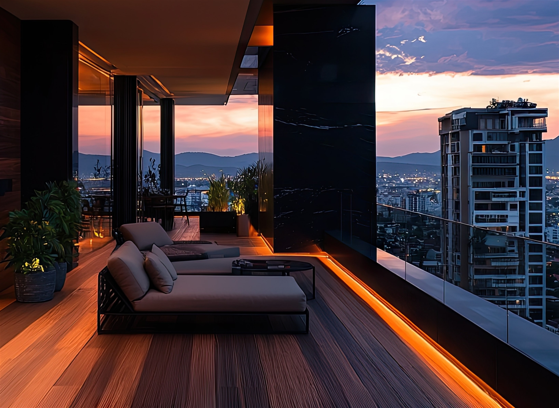 Penthouses acessíveis.